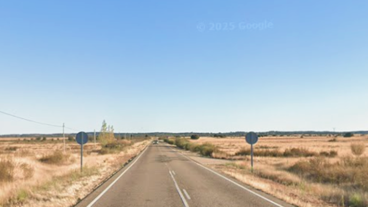 Carretera ZA-912 a la altura de Villardeciervos