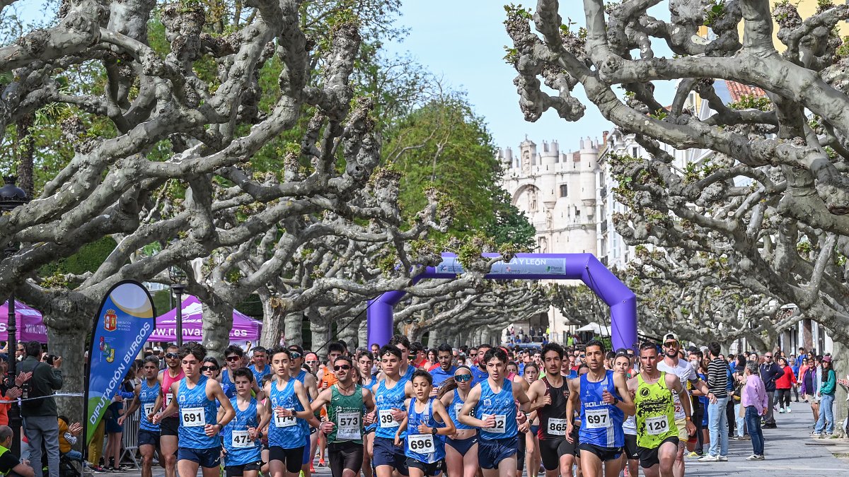 Carrera por el Día de Castilla y León celebrada en Burgos.