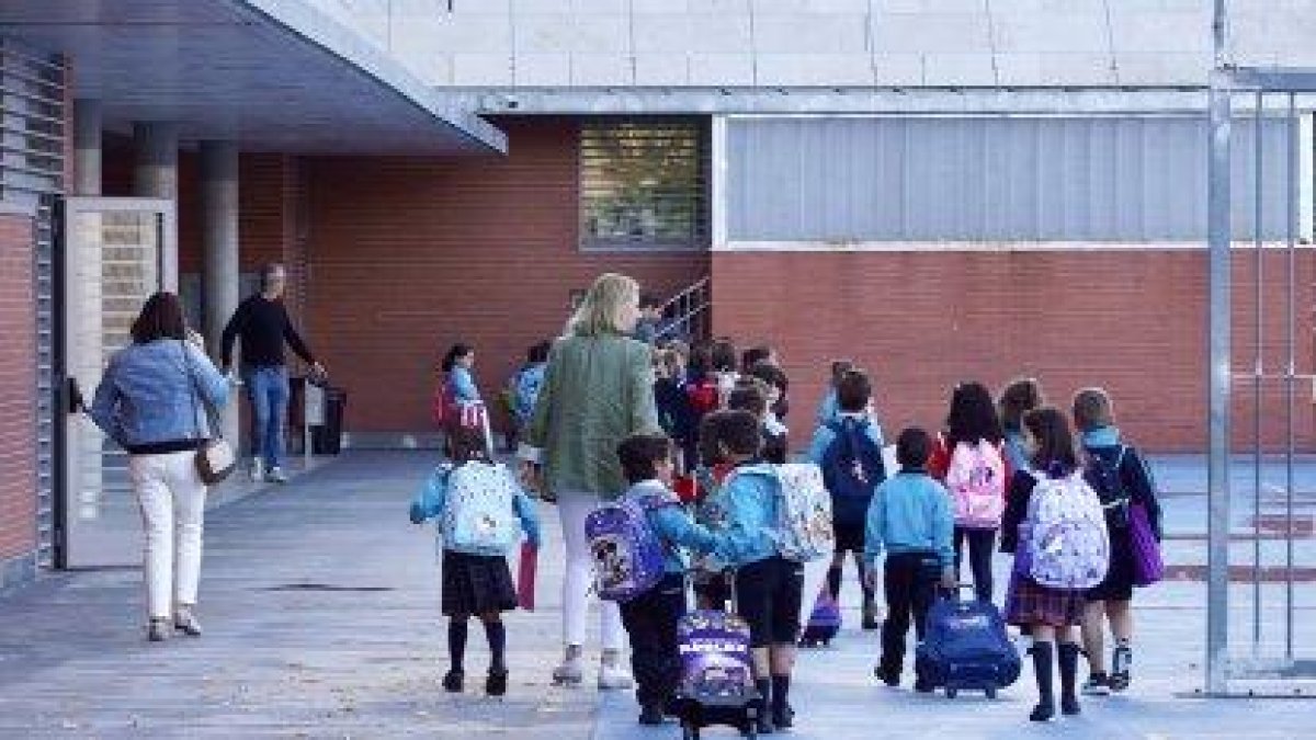 Vuelta al cole en Valladolid en una imagen de archivo.