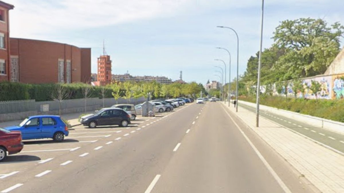 Avenida de la Merced, en Salamanca, donde se produjo el accidente