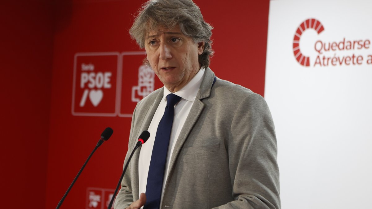 El secretario general del PSOE de Castilla y León, Carlos Martínez.