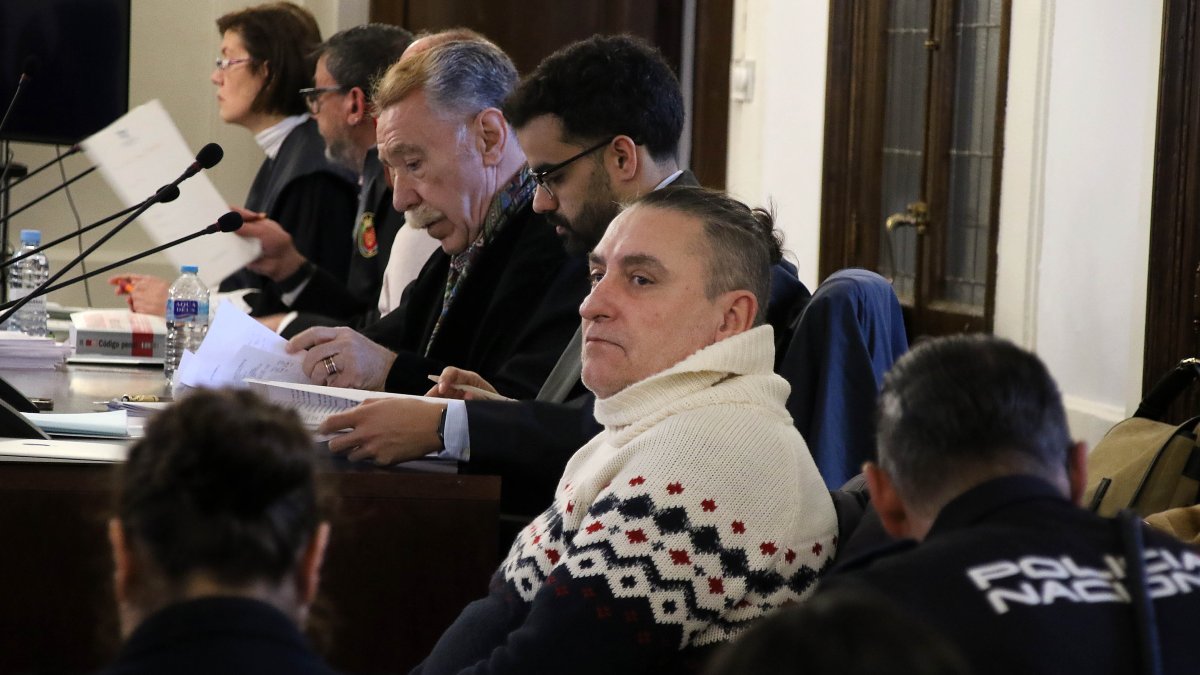 Uno de los acusados durante el juicio celebrado en enero de 2025 en la Audiencia de León.