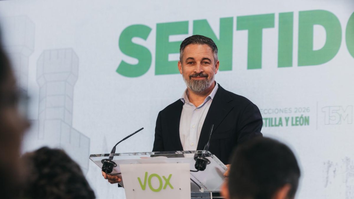 El presidente de Vox, Santiago Abascal