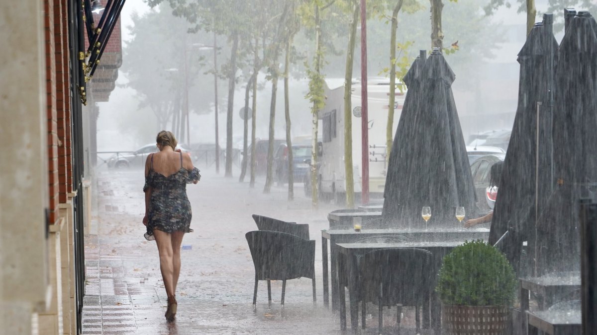Un episodio de tormenta en Valladolid