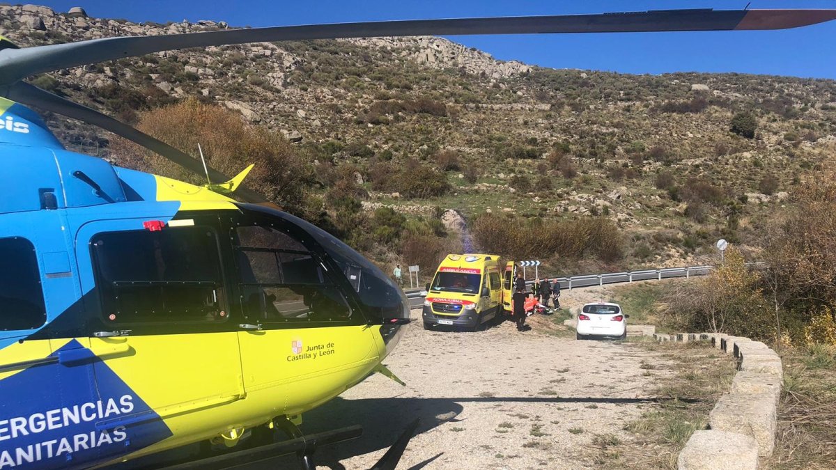 Una de las intervenciones del servicio de Emergencias.