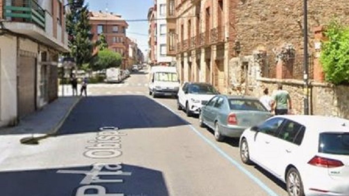 Calle Puerta Obispo en Astorga.
