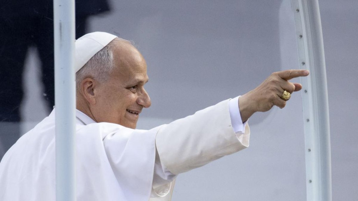 El Papa León XVI en su viaje a España.