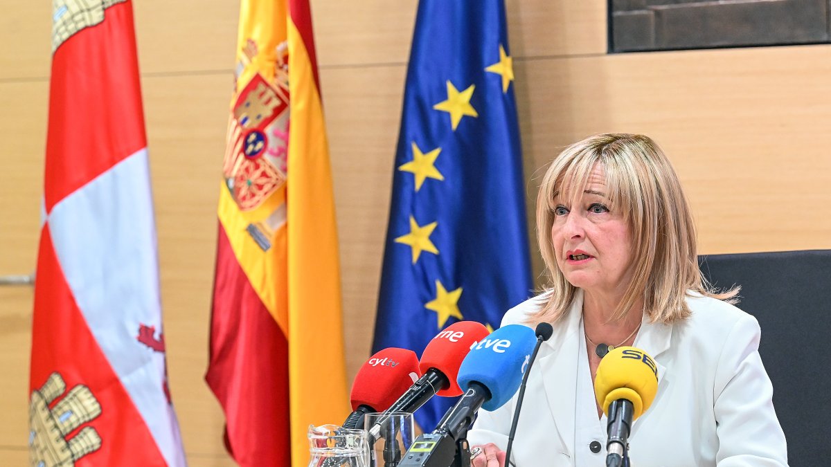 La presidenta del Tribunal Superior de Justicia de Castilla y León, Ana del Ser, presenta la Memoria Anual de Actividades y Funcionamiento del Alto Tribunal.