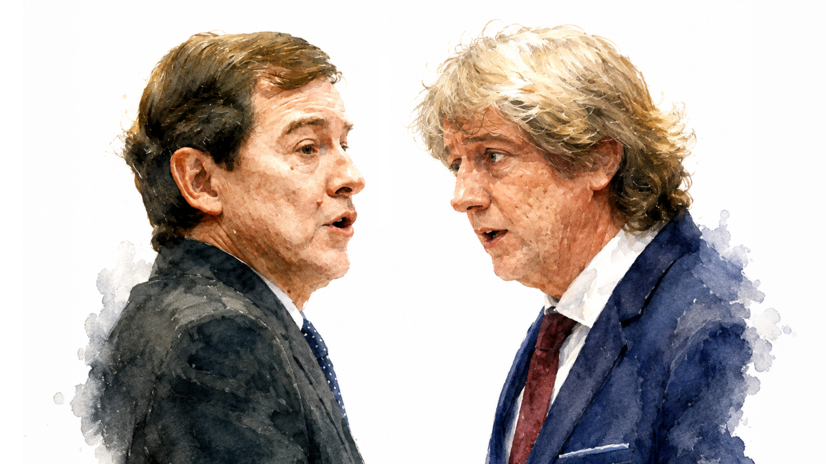 Alfonso Fernández Mañueco y Carlos Martínez.