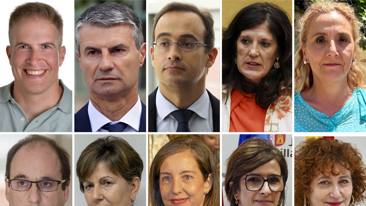 Los diez secretarios generales de la Junta de Castilla y León