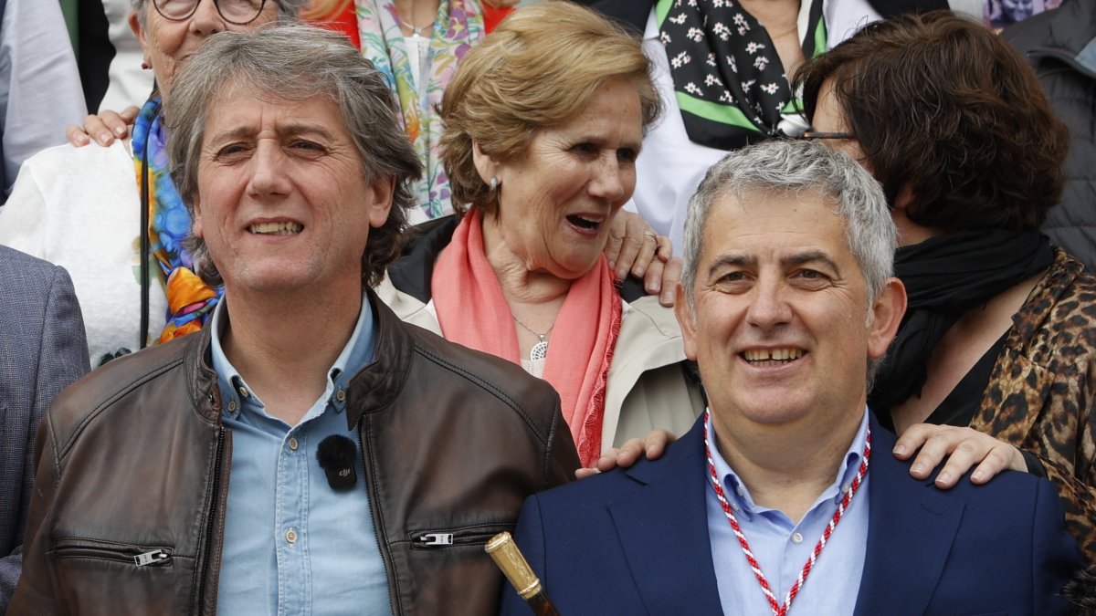 Carlos Martínez y Javier Antón, en una imagen de archivo el día de la toma de posesión de este último como alcalde de Soria.