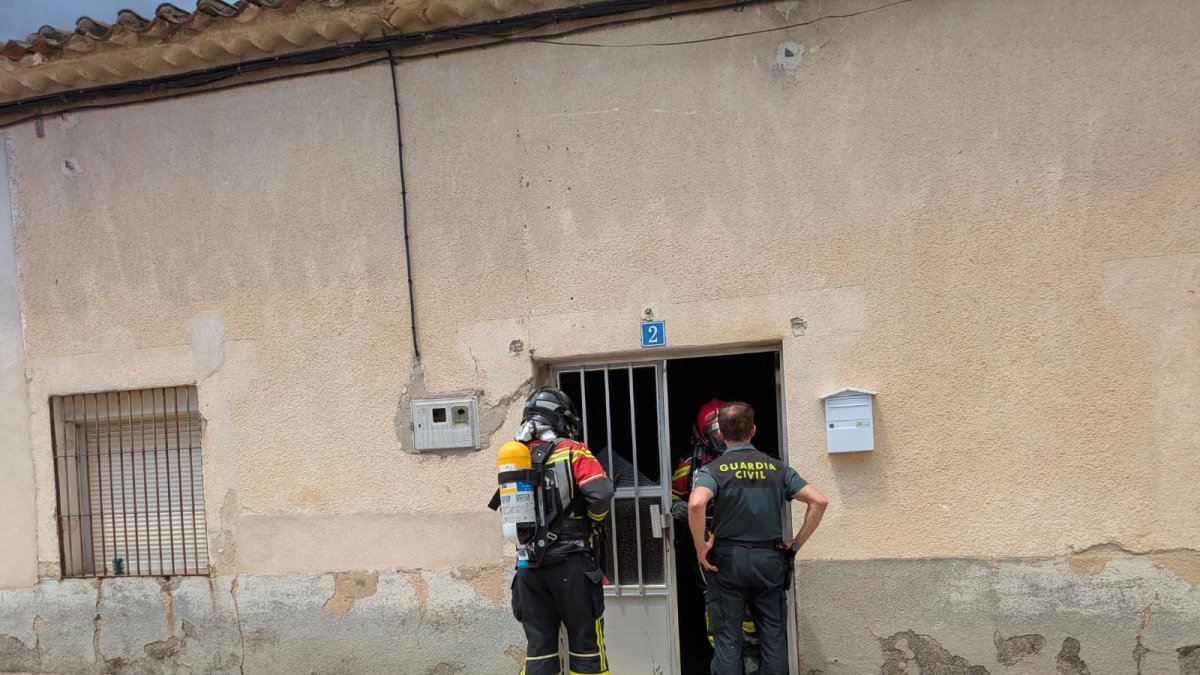 Incendio en una vivienda en Moraleja del Vino