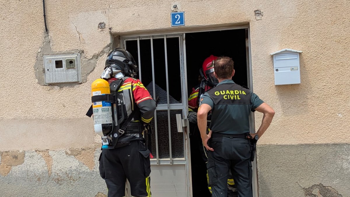 Incendio en una vivienda en Moraleja del Vino