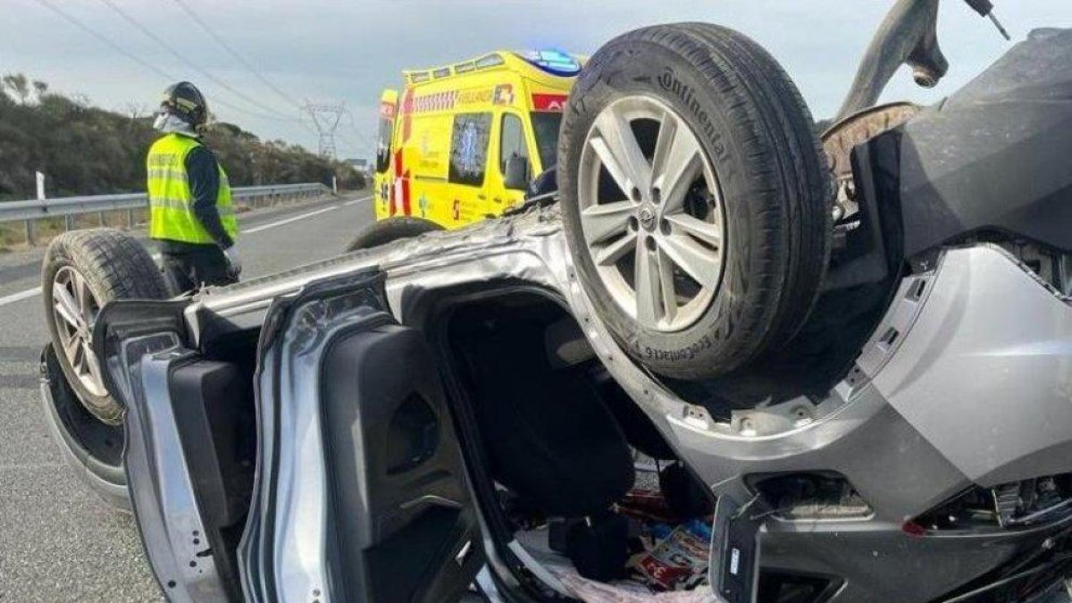 Accidente en la A-6 en una imagen de archivo