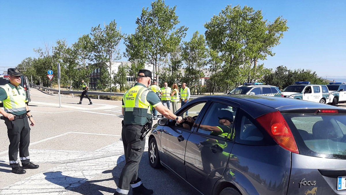 Control de alcoholemia de la Guardia Civil