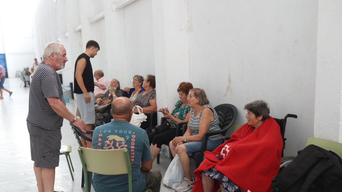 Evacuados por el incendio de Fermoselle