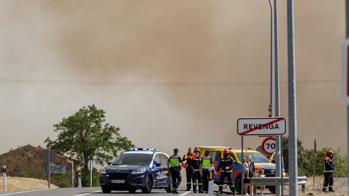 Incendio en Revenga.