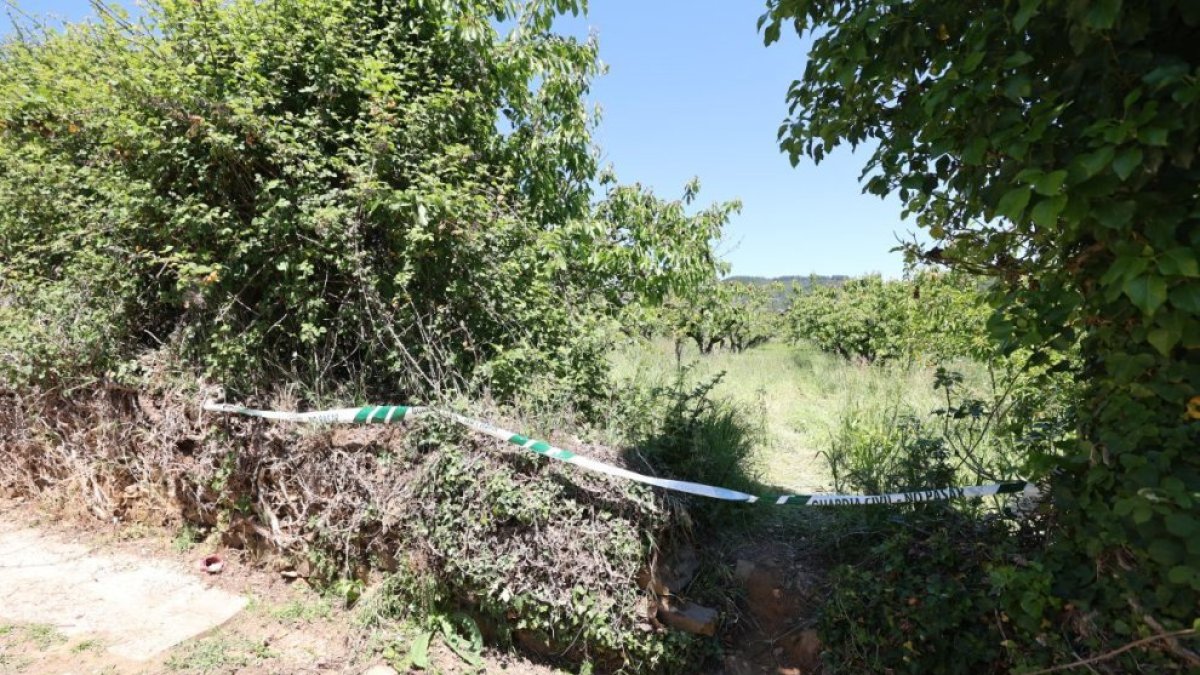 Finca donde fue hallado el cuerpo sin vida del vecino de Arganza, en una imagen de archivo.