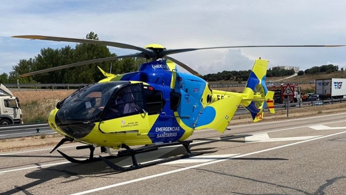 Helicóptero medicalizado de Sacyl.