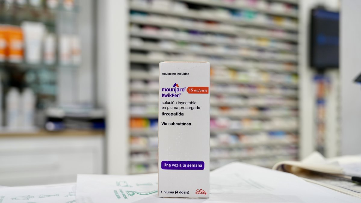 El medicamento contra la obesidad mórbida ‘Mounjaro’ en una farmacia de Valladolid.