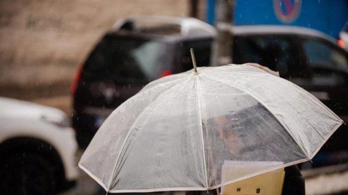 Un episodio de lluvia en una imagen de archivo