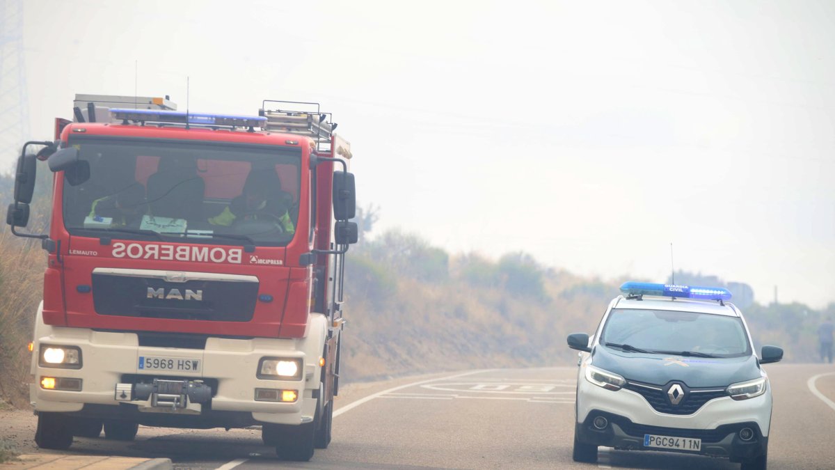 Incendio en Villalcampo (Zamora).