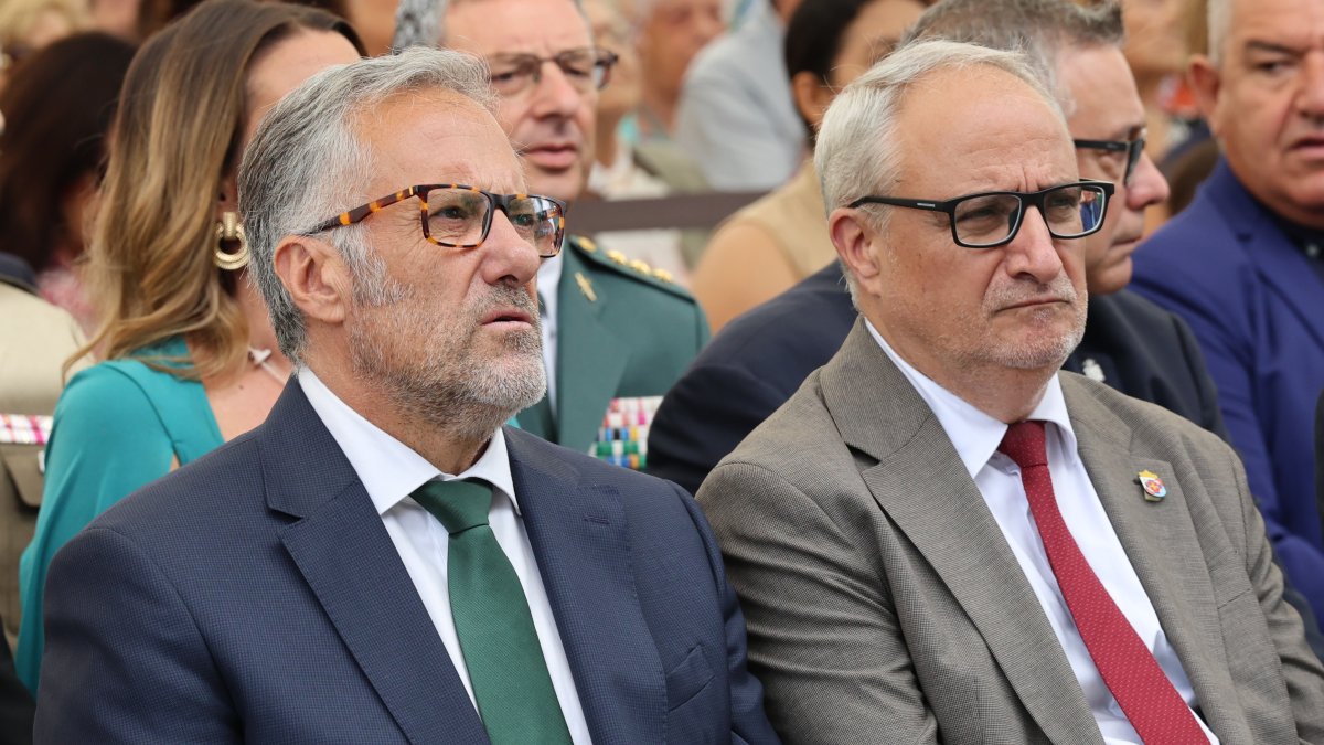 Pollán en un acto institucional con motivo de la festividad de la Virgen de la Encina en Ponferrada