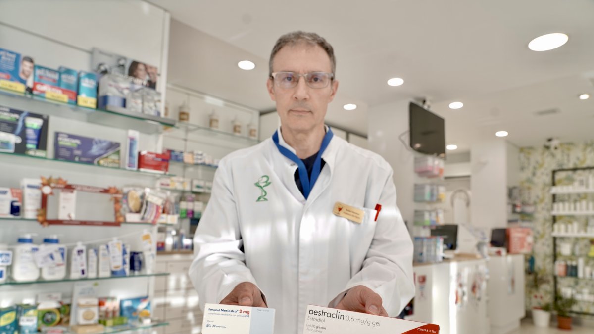 Tratamientos hormonales para la menopausia.
