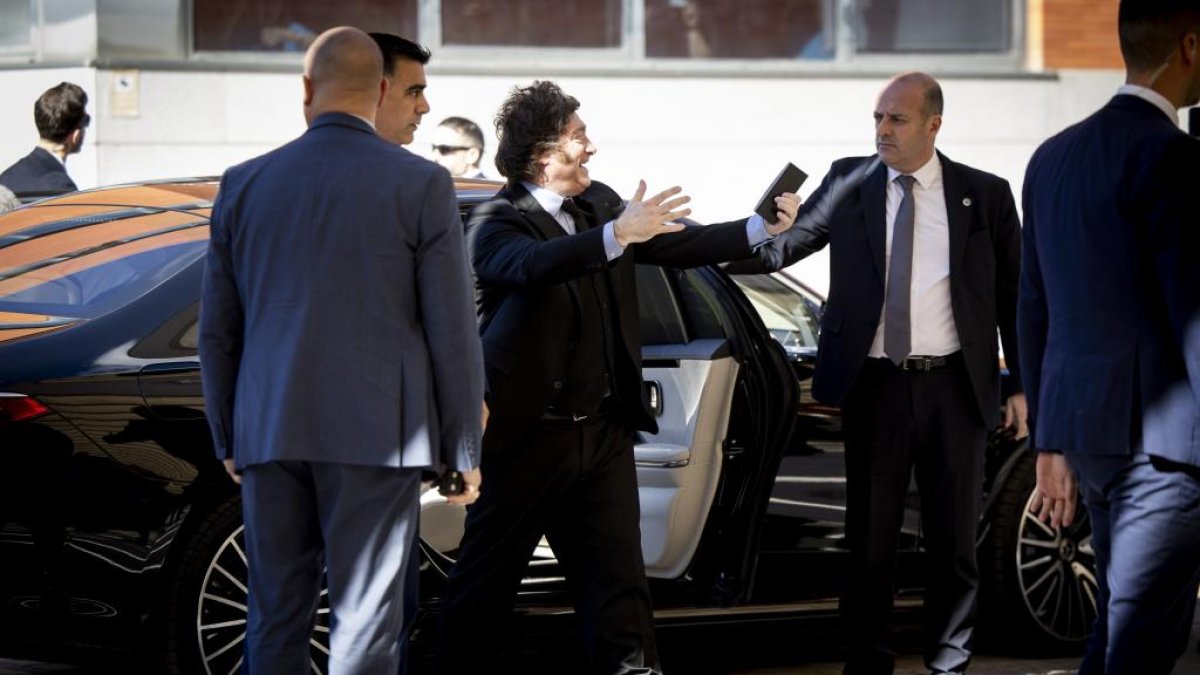 Javier Milei en la Universidad Rey Juan Carlos