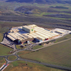 Vista aérea de la fábrica de Galletas Gullón en Aguilar de Campoo (Palencia).