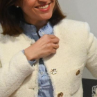 La secretaria general del PSOE de Burgos, Esther Peña.