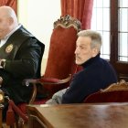 El exconcejal Pedro Muñoz asistiendo a una vista en la Audiencia Provincial de León en una imagen de archivo.