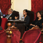 Raquel Gago, Triana Martínez y Montserrat González, en una imagen de archivo durante el juicio.