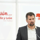 El secretario general del PSOE en Castilla y León, Luis Tudanca.