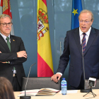 Toma de posesión de Francisco Javier Luis junto a Mariano Veganzones.