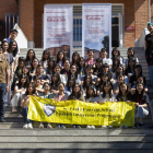 Presentación de un grupo de 40 estudiantes de Hong Kong que llegan con cuatro profesores acompañantes a realizar un curso de lengua, comunicación y cultura españolas en el Campus de Ávila de la Universidad de Salamanca.