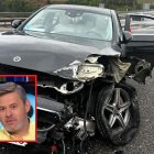 Imagen del vehículo accidentado en el que viajaba Miki Nadal
