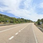 N-122 a la altura de San Martín del Pedroso, donde tendrán lugar las obras de mejora.