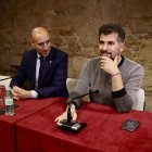 El secretario general del Partido Socialista de Castilla y León, Luis Tudanca con el alcalde, José Antonio Díez, en una imagen reciente
