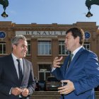 El presidente de la Junta de Castilla y León, Alfonso Fernández Mañueco, mantiene una reunión de trabajo con la Dirección de Renault, Josep María Bartomeu, en París.