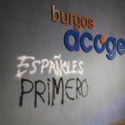 Pintada xenófoba en la sede de Accem en Burgos