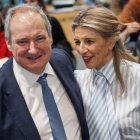 Jordi Hereu y Yolanda Díaz.