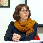 Judit González durante su comparecencia ante los medios. DMD