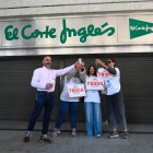 La administración de El Corte Inglés de León celebra haber repartido el primer premio
