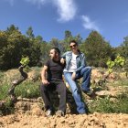 Pablo Arranz posa con su pareja y compañera Andrea Sanz.