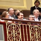Juan Carlos Suárez-Quiñones, asiste a la votación de las enmiendas del lobo en el Congreso de los Diputados.