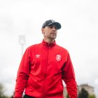 Víctor Valdés en un entrenamiento con el Real Ávila