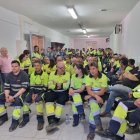 Asamblea de trabajadores de la fábrica de Azucarera en La Bañeza (León)