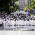Manifestación de la plataforma Oncobierzo para reclamar mejoras en Oncología del Hospital del Bierzo.
