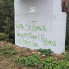 Pintadas xenófobas en Ponferrada.